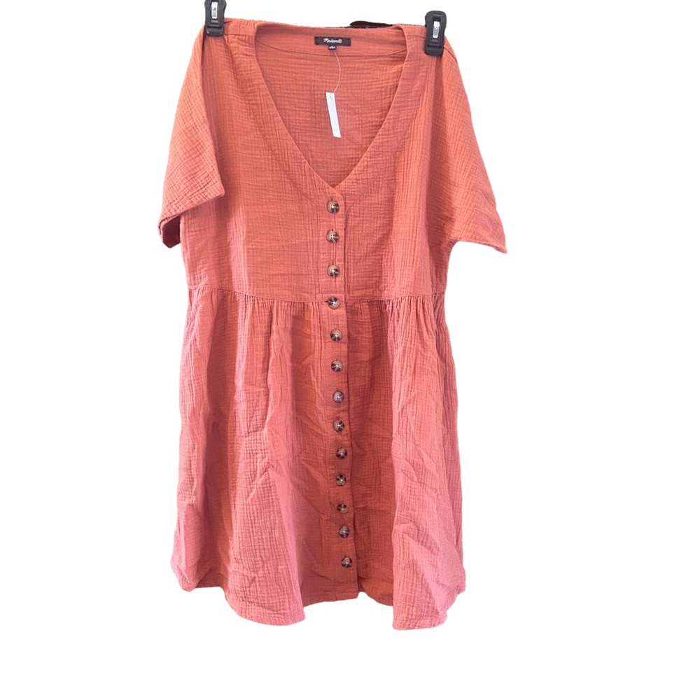 Madewell Button Down Dress NWT Size L